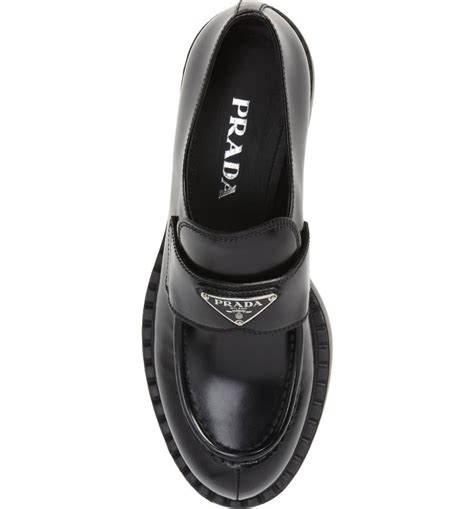 prada creeper sale|Prada Triangle Logo Platform Loafer (Women) .